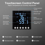 GROWNEER 12 Inch Exhaust Fan with Temperature Humidity Controller, 1200CFM Remote Control Shutter Exhaust Fan, 10-Speed Adjustable Wall Mount Attic Fan for Greenhouses Garages Sheds