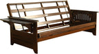 Kodiak Furniture Phoenix Futon in Black Finish, Full, Fairbanks Evergreen