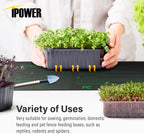 iPower GLHTMTPROLX2 2 Pack Upgraded Carbon Film 48" x 20.75" Seedling Heat Mat Durable Waterproof Indoor Warm Hydroponic Plant Germination Starting Pad
