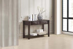 Espresso Finish 4pc Occasional Table Set with Antique Black, Espresso | Listed product dimensions are 47 x 16 x 30 in