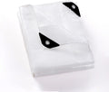 GUARD SHIELD Clear White Tarp Heavy Duty 10x10 Feet Waterproof for Greenhouse Outdoor Garden Poly Cover UV Resistant 3x3 Weave 10mil
