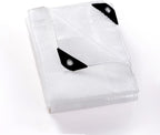 GUARD SHIELD Clear White Tarp Heavy Duty 10x10 Feet Waterproof for Greenhouse Outdoor Garden Poly Cover UV Resistant 3x3 Weave 10mil
