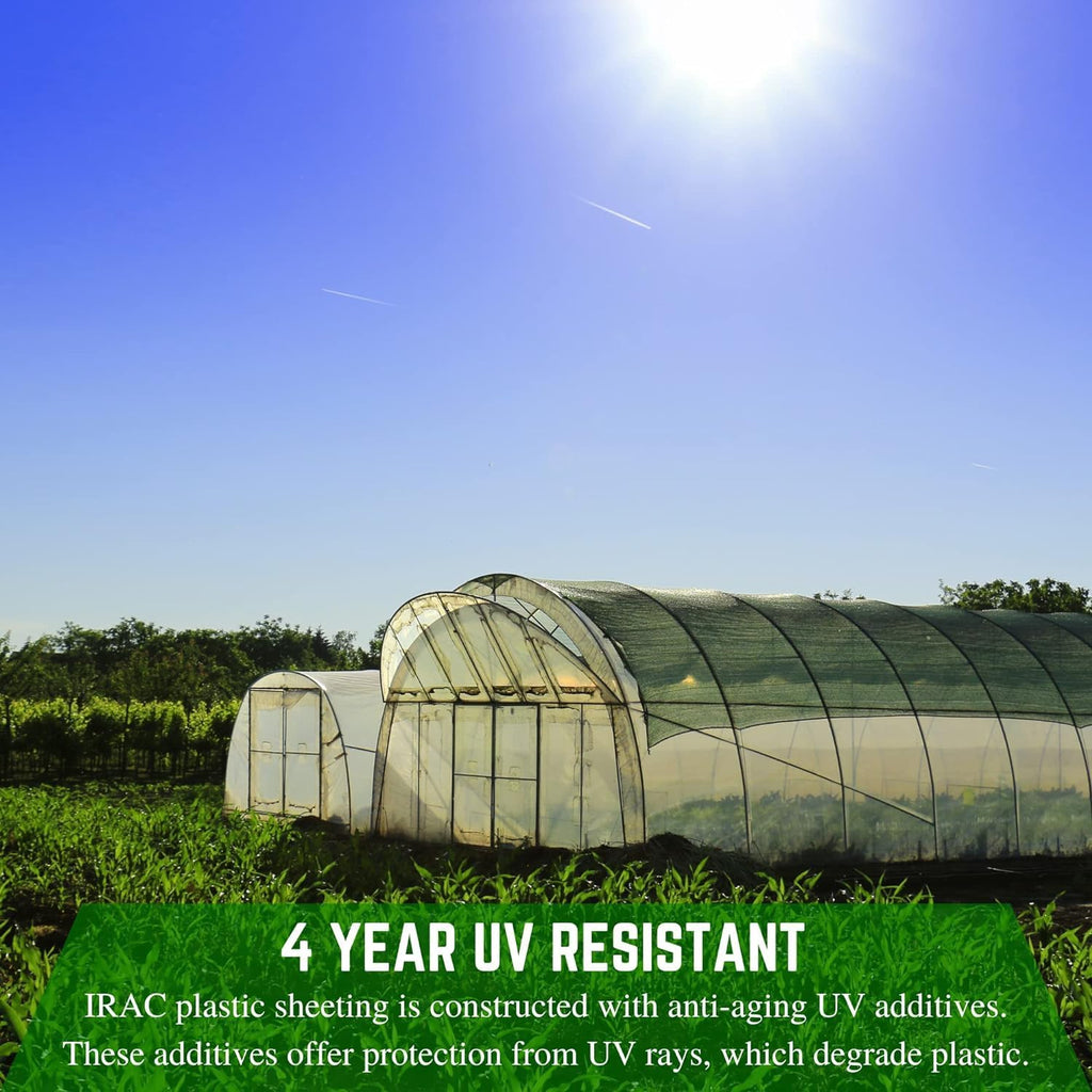 Farm Plastic Supply - Clear Coolmax Greenhouse Plastic Sheeting - 6 Mil - 4 Year UV Resistant Infrared Anti-Condensate Green House Covering Thermal Greenhouse Plastic 6 mil (20' x 80')