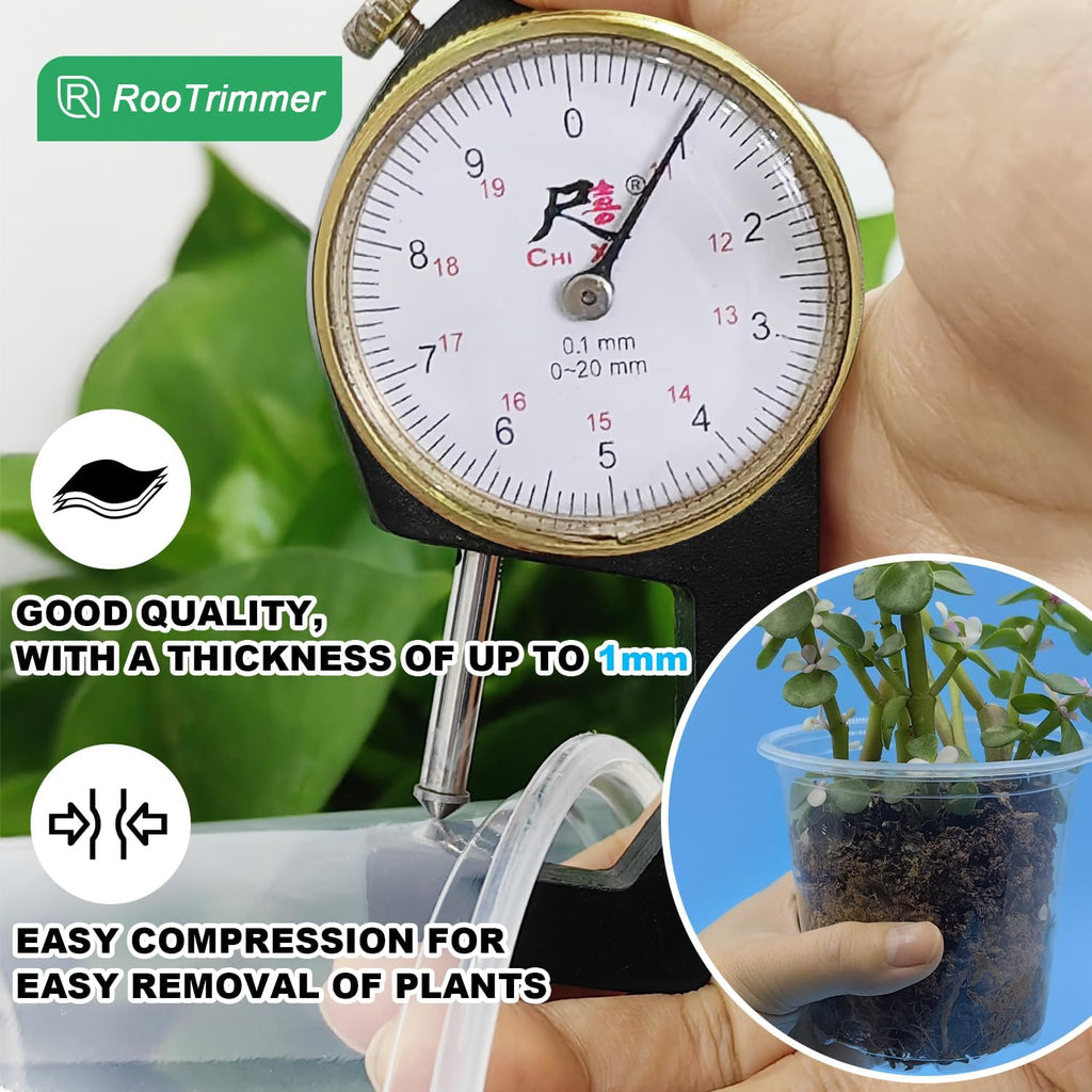 Transparent Nursery Pots 3.5Inch with Humidity Domes for Seeds Starting, Clear Plastic Plant Pots with Drainage Holes (3.54Inch, 40Pcs,Clear Pots with Lids)