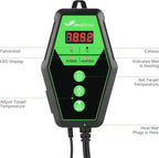 Seedfactor Digital Heat Mat Thermostat Controller for Seed Germination, Reptiles and Brewing Breeding Incubation Greenhouse, 40-108°F, 8.3A 1000W FCC-Certified, UL-Listed