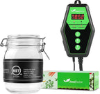 Seedfactor 3.5" x 21" MET Certified Seedling Heat Mat and Digital Thermostat Combo Set