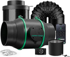 MARS HYDRO 2025 New Version iFresh 6 Inch Smart Inline Fan Combo, with Variable Speed Controller, for Heating Cooling Booster, Grow Tents