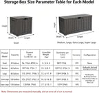 Package Delivery Boxes For Outside, Outdoor Storage Box With Lock Slot, Features Extra-large Storage Space, Deck Boxes Outdoor Waterproof, for A Wide Range Of Applications(X-Large)