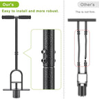 Dolibest Sod Plugger Tool, Grass Plugger Tool with Dual Pedals & Foot Ejector, Bulb Planter W/Sharp Serrations and Non-Slip Soft Grip Handle, for Lawn Planting Bulbs and Grass Repair, Easy Assembly
