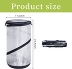 DECOHS 2 PCS Pop up Mini Greenhouse-23.4x11.6 Inch PVC Spring-up Plant Protector with Zipper-Portable Greenhouse Cover for Gardening Plants Cold Frost Protection Wind Rain Proof