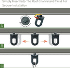 Ripeng 50 Pieces Greenhouse Hooks Hanger Twist Clips Greenhouse Fixing Clips with Stainless Steel S Hooks for Outdoor Garden Hanging Plants Plastic Insulation Netting Shading