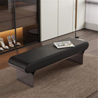 Modern Wooden Bench at The Foot of The Bed Long Beside The Suitable for Bedroom and Walk-in Closet Entryway(Small)