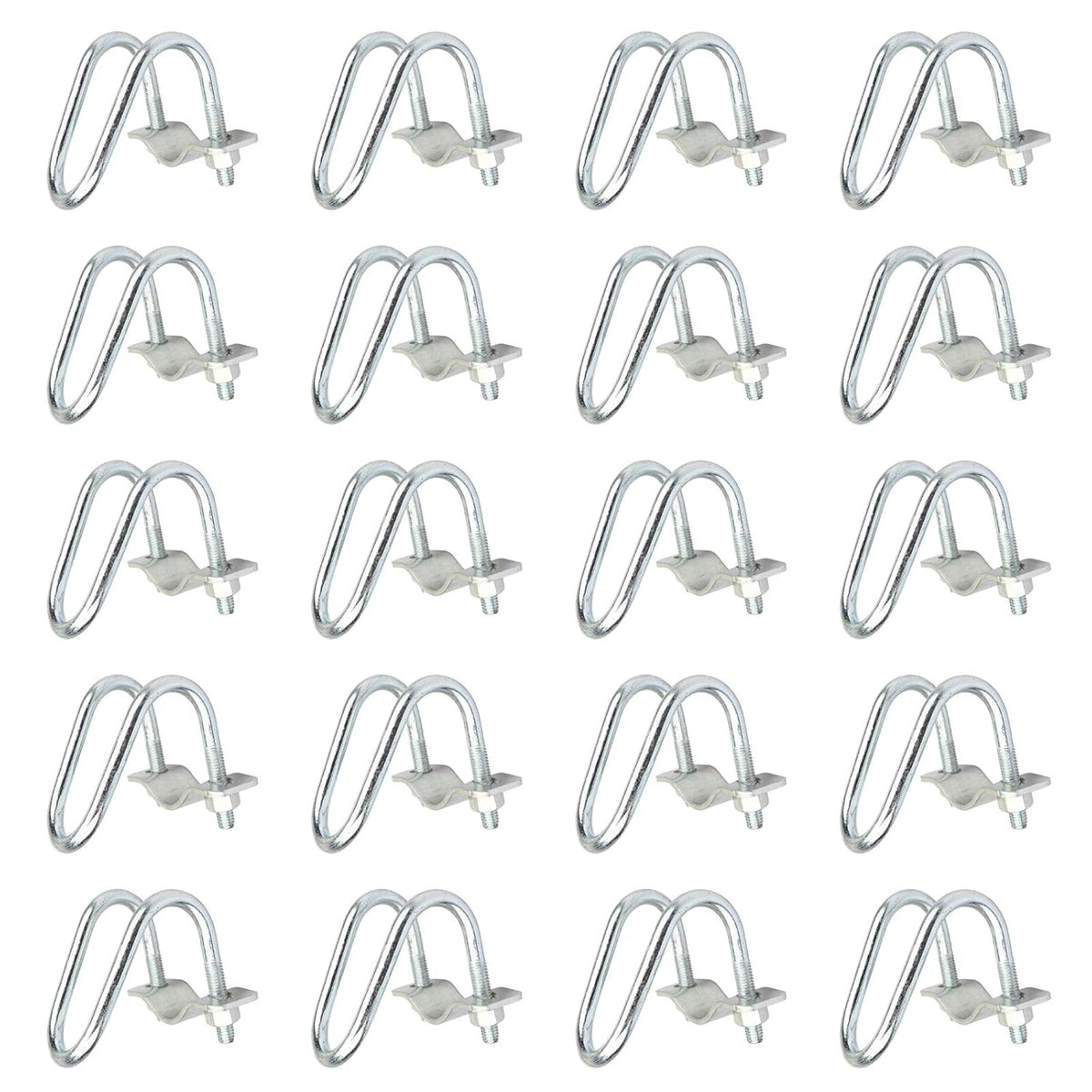 20 PCS Conduit Cross-Connector Vertical Pipe Clip for 3/4" EMT Electrical Pipe(OD 0.922"), Also Fits 1" Round Tube, Crossover Clamp for Greenhouse, Fence