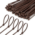 6 Inch Brown Zip Tie 1000 PCS, 18 Lbs - Small to Medium Zip Tie, Nylon PA66 UV Resistant Cable Tie for Indoor and Outdoor Use - Ideal for bundling and securing objects