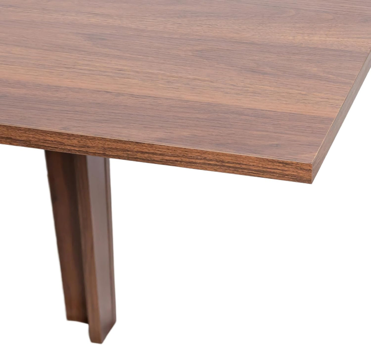 71"-106" Transformer Extendable Dining Table for 4-12 People, Space-Saving Extra Long Transformer Table with Extension Leaves Holder, Walnut