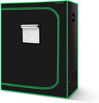 MELONFARM 4x2 Grow Tent, 48"x24"x60'' High Reflective 600D Diamond Mylar Canvas with Observation Window and Floor Tray for Hydroponic Indoor Plant Growing