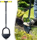 Colwelt Saw-Tooth Edger Lawn Tool, Half Moon Lawn Edger with T-Grip, Sidewalk Grass Long Handled Step Edger, 38-Inch