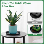20 Pack 6 Inch Plant Saucer, Black Plant Saucers for Indoors No Holes, Plastic Plant Saucer for Plant Pots Plant Water Catcher Tray, Small Flower Pot Saucers Bulk Plant Drip Trays for Potted Plants