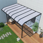 Daylighting Roof Panels Outdoor Sunshade Canopy Panels Greenhouse Panels Not Easy to Deform Easy to Assemble for Outdoor Shed Panels.(Milky White,2.62x29.5ft)