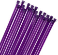 XINGO 100PCS Cable Zip Ties Heavy Duty, Premium Nylon Plastic Wire Ties with 50 Pounds Tensile Strength, Self-Locking Black Nylon Zip Ties for Indoor and Outdoor (10 inch, Purple)