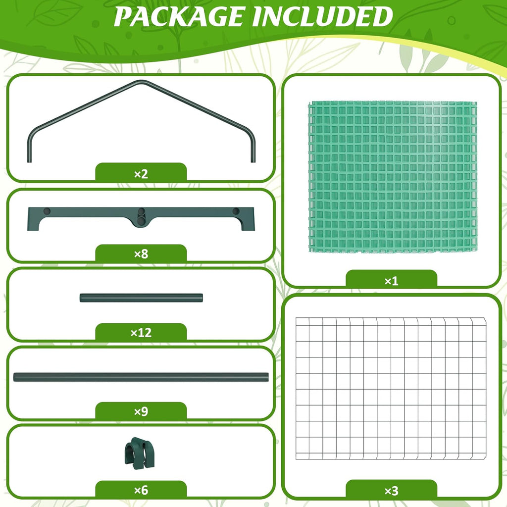 3-Tier Greenhouse for Indoor and Outdoor Use, 4ft Tall Portable Mini Green House with Shelves, Zipper Door & PE Cover, for Seed Starting, Plants, Herbs, Balcony, Patio Gardening