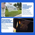 Greenhouse Panels Daylighting Roof Panels Transparent Greenhouse Panel Easy to Bend and Cut for Outdoor Gardens Greenhouses.(Blue,5.1x26.2ft)