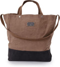 Barebones Neelum Large Waxed Canvas Tote Bags - Heavy Duty Canvas Bag and Reusable Grocery Bag