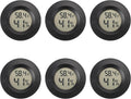Mini Hygrometer Digital Thermometer Humidity Meter 6 Pack Hygrometer Thermometers Indoor/Outdoor Humidity Monitor Reptile Thermometer for Humidors Greenhouse Garden Cellar Fahrenheit(℉)/ Celsius(℃)