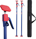 WORKPRO Cabinet Jack Support Pole, 54-114 Inches Steel Telescopic Quick Support Rod Adjustable 3rd Hand Support System with 154 lbs Capacity for Cabinet Jack, Drywall Jack& Cargo Bars, 2-Pack