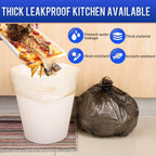 SWIHELP Trash Bags, 4 Gallon / 15 Liters Small Garbage Bags for Office, Kitchen,Bedroom Waste Bin,Colorful Portable Strong Rubbish Bags,Wastebasket Bags 120 Counts