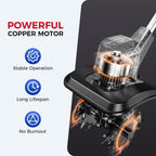 Cordless Electric Tiller for Gardening, Total 8.0Ah Battery Powered Mini Cultivator with 2×4.0AH Batteries & Charger, 9" Width, 6.6" Depth, 48 Steel Tines Rototiller for Soil Cultivation