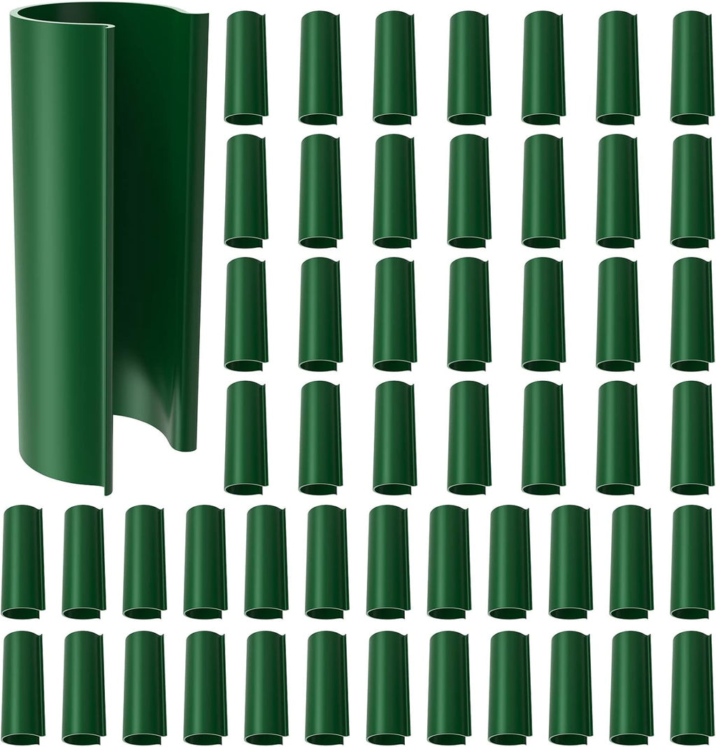 Jetec 64 Pieces Pool Cover Clamps for Above Ground Pools PVC Pipe Clips for Greenhouses, Row Covers, Shelters, Bird Protection, 2.4 Inches Long(1/2 Inch,Green)