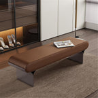 Modern Wooden Bench at The Foot of The Bed Long Beside The Suitable for Bedroom and Walk-in Closet Entryway(XS)
