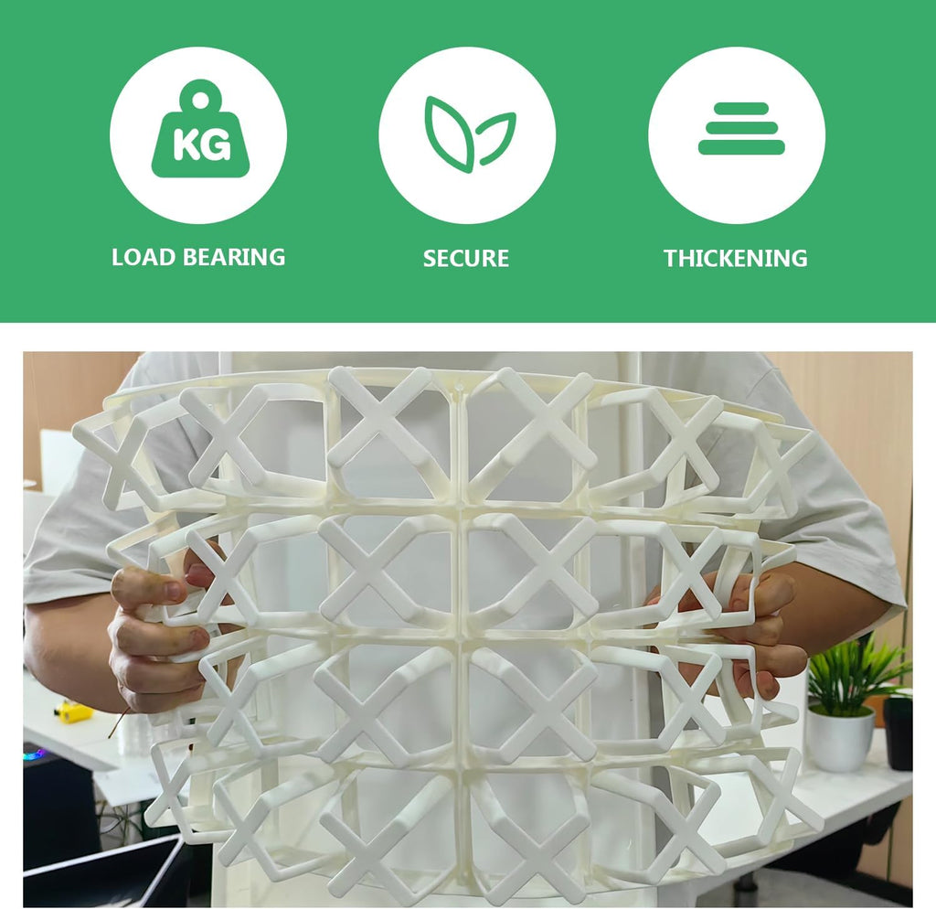 5 Pack Planting Pots Moving Trays for 3 inch(2.7 inch for Exact) Square Nursery Pots, 24 Cell Pots Carrier Holders(White)