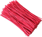 Tangyinrd 300 pcs 5 inch Red Plastic Twist Ties, Cable Ties, for Bags, Gardening Tools