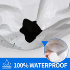 Tarp 30x30 ft Heavy Duty 12mil 100% Waterproof High Durability Multipurpose,Uv Resistant,White Tarp Suitable for Swimming Pools, Boats, Camping, Courtyards, Etc -by MVPNET