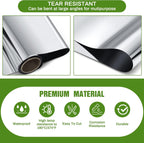 4 x 200 Ft Highly Reflective Film Roll Heavy Duty Horticulture Film Roll for Outdoor Indoor Plant Grow Tent Warm House Greenhouse Room, 2 Mil Silver