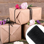 2mm 328 Feet Black Natural Jute Twine, for Crafts Gift, Craft Projects, Wrapping, Bundling, Packing, Holiday Packaging Twine, Gardening and More, Jute Rope to Use Around The House and Garden