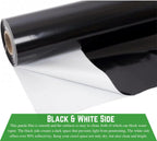 Farm Plastic Supply Crawl Space Vapor Barrier, 20 mil - Thick Plastic Sheeting, Drop Cloth Moisture Barrier for Crawl Space Encapsulation, Heavy Duty Polyethylene, Black & White Panda Film (6' x 100')
