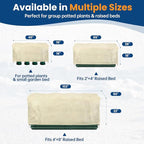 Plant Covers Freeze Protection, 2 Pack Garden Covers for Raised Bed, Frost Cloths for Outdoor Plants, Winter Protection for Vegetables & Flowers (102"×50"×22", Fit 4'×8' Bed)