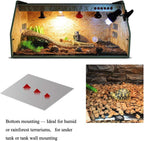 KABASI 2PCS Reptile Heating Mat, Waterproof Reptile Heat Pad Under Tank Terrarium with Temperature Control, Safety Adjustable Reptile Heat Mat for Turtle, Tortoise, Snakes, Lizard, Gecko, 7W