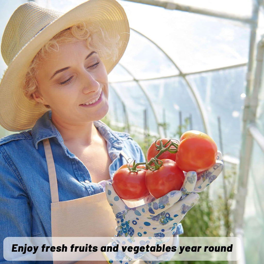 Farm Plastic Supply - Clear Greenhouse Plastic Sheeting - 6 mil - 4 Year UV Resistant Polyethylene Greenhouse Film, Replacement Cover, Hoop House Green House Cover for Gardening, Farming (12' x 100')