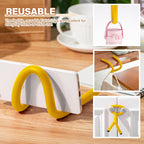 20 Pcs 17 Inch EVA Foam Twist Rubber Ties Reusable Bendable Cable Tie Straps Flexible Heavy Duty Twisty Ties for Organizing Cords Bundling (Yellow)
