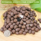 Halatool 16LB Organic Clay Pebbles 4mm-16mm Leca for Plants 100% Natural Lightweight Hydroton Clay Pebbles for Hydroponics Gardening Orchids Drainage Decoration Aquaponics