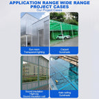 Greenhouse Panels Daylighting Roof Panels Transparent Greenhouse Panel Easy to Bend and Cut for Outdoor Gardens Greenhouses.(Blue,2x19.7ft)