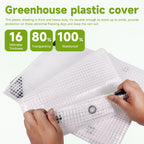 Greenhouse Cover,Clear Greenhouse Plastic Covering, 16Mil Thickness Heavy Duty Clear tarp for Chicken coop,Gardening,Farming, Greenhouse Plastic sheeting with Grommets (White, 20ft*30ft)