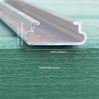 10 Set 6.6 Ft Greenhouse Lock Channel and Spring Wire，Aluminum Alloy Lock Channel and PVC Coated Spring Wires for Fixing Greenhouse Plastic Cover