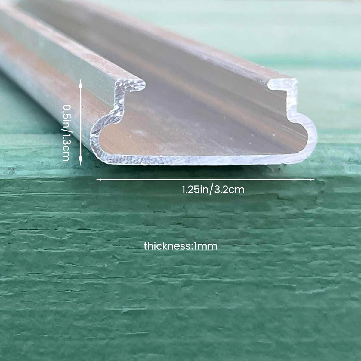 10 Set 6.6 Ft Greenhouse Lock Channel and Spring Wire，Aluminum Alloy Lock Channel and PVC Coated Spring Wires for Fixing Greenhouse Plastic Cover