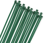 XINGO 100PCS Cable Zip Ties Heavy Duty, Premium Nylon Plastic Wire Ties with 50 Pounds Tensile Strength, Self-Locking Black Nylon Zip Ties for Indoor and Outdoor (6 inch, Dark Green)