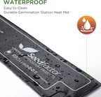 Seedfactor MET Certified Seedling Heat Mat, Adjustable Temperature Waterproof Durable Germination Station Heat Mat, Warm Hydroponic Heating Pad for Indoor Home Gardening Seed Starter